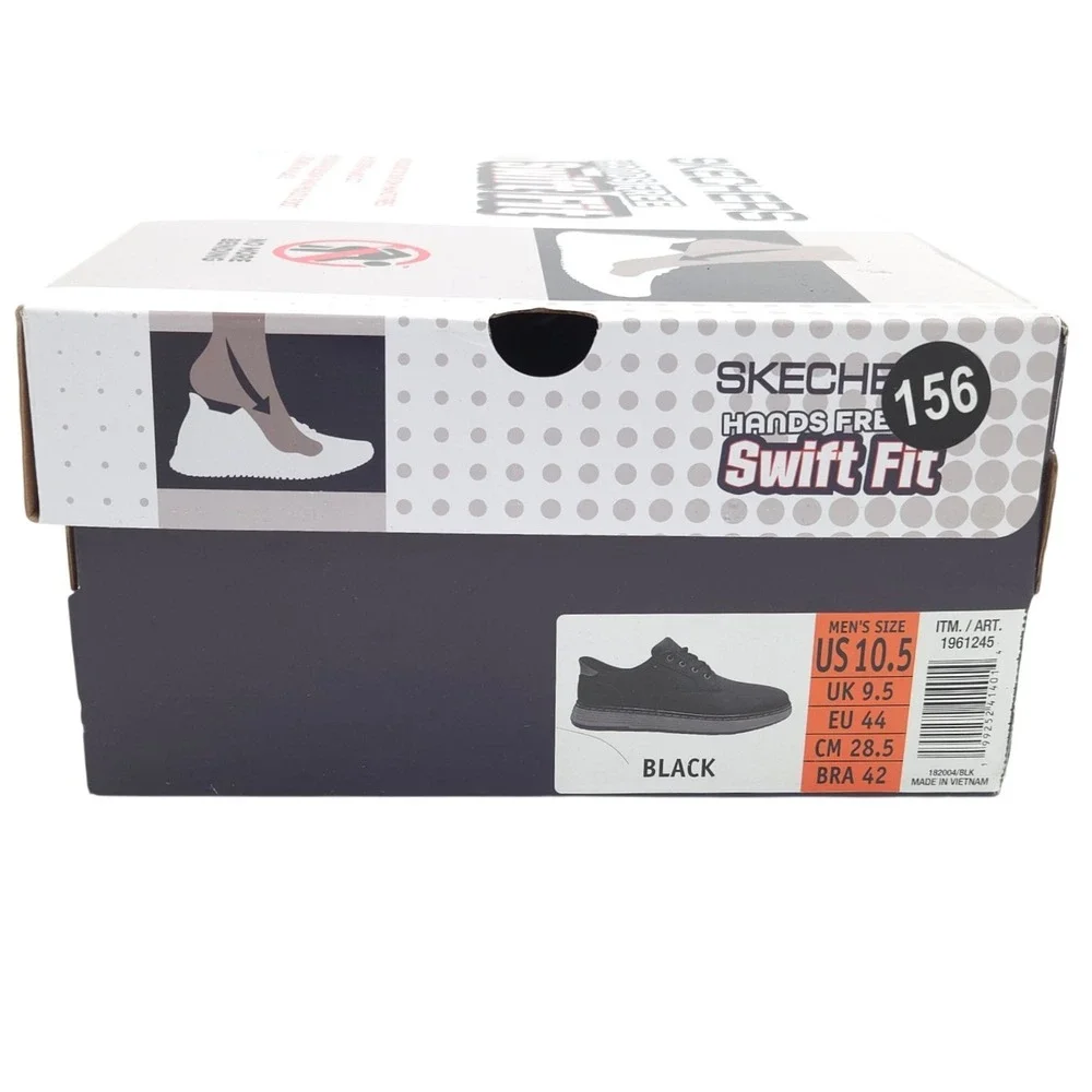Skechers Hands Free Swift Fit Shoes Mens 10.5 Black Slip-in Walking Comfort